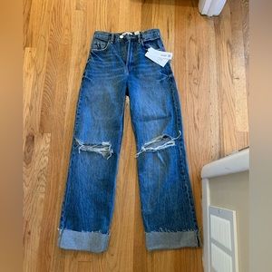 ZARA brand new never worn wide leg jeans in perfect condition blue jeans
